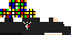 Minecraft skin texture, 64x32 legacy pixels