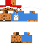 Minecraft skin texture, 64x64 pixels