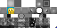 Minecraft skin texture, 64x32 legacy pixels