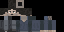 Minecraft skin texture, 64x32 legacy pixels