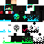 Minecraft skin texture, 64x64 pixels