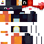 Minecraft skin texture, 64x64 pixels