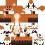 Minecraft skin texture, 64x64 pixels