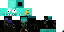 Minecraft skin texture, 64x32 legacy pixels