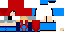 Minecraft skin texture, 64x32 legacy pixels
