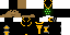 Minecraft skin texture, 64x32 legacy pixels