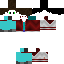 Minecraft skin texture, 64x64 pixels