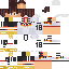 Minecraft skin texture, 64x64 pixels