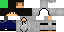 Minecraft skin texture, 64x32 legacy pixels