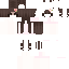 Brown pink Minecraft skin texture, 64x64 pixels