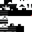 Black Minecraft skin texture, 64x64 pixels