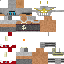 Minecraft skin texture, 64x64 pixels
