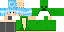 Minecraft skin texture, 64x32 legacy pixels