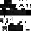 Black Minecraft skin texture, 64x64 pixels