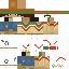 Minecraft skin texture, 64x64 pixels