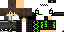 Minecraft skin texture, 64x32 legacy pixels