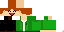 Minecraft skin texture, 64x32 legacy pixels