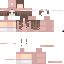 Red Minecraft skin texture, 64x64 pixels