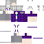 Purple Minecraft skin texture, 64x64 pixels