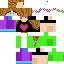 Minecraft skin texture, 64x64 pixels