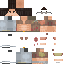 Minecraft skin texture, 64x64 pixels