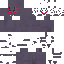 Gray Minecraft skin texture, 64x64 pixels