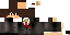 Minecraft skin texture, 64x32 legacy pixels