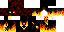 Minecraft skin texture, 64x32 legacy pixels