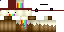 Minecraft skin texture, 64x32 legacy pixels