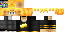 Minecraft skin texture, 64x32 legacy pixels