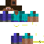 Blue Minecraft skin texture, 64x64 pixels
