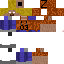 Minecraft skin texture, 64x64 pixels