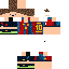 Minecraft skin texture, 64x64 pixels