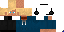 Minecraft skin texture, 64x32 legacy pixels