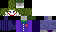 Minecraft skin texture, 64x32 legacy pixels
