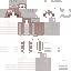 Gray Minecraft skin texture, 64x64 pixels