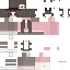 Gray red Minecraft skin texture, 64x64 pixels