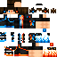 Minecraft skin texture, 64x64 pixels