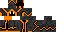 Minecraft skin texture, 64x32 legacy pixels
