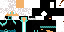 Minecraft skin texture, 64x32 legacy pixels