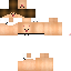 Orange Minecraft skin texture, 64x64 pixels