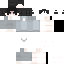 Gray Minecraft skin texture, 64x64 pixels