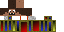 Minecraft skin texture, 64x32 legacy pixels