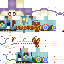 Minecraft skin texture, 64x64 pixels