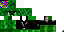 Minecraft skin texture, 64x32 legacy pixels