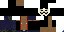 Minecraft skin texture, 64x32 legacy pixels