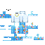 Minecraft skin texture, 64x64 pixels
