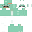 Green Minecraft skin texture, 64x64 pixels