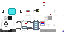 Minecraft skin texture, 64x32 legacy pixels