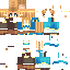Minecraft skin texture, 64x64 pixels